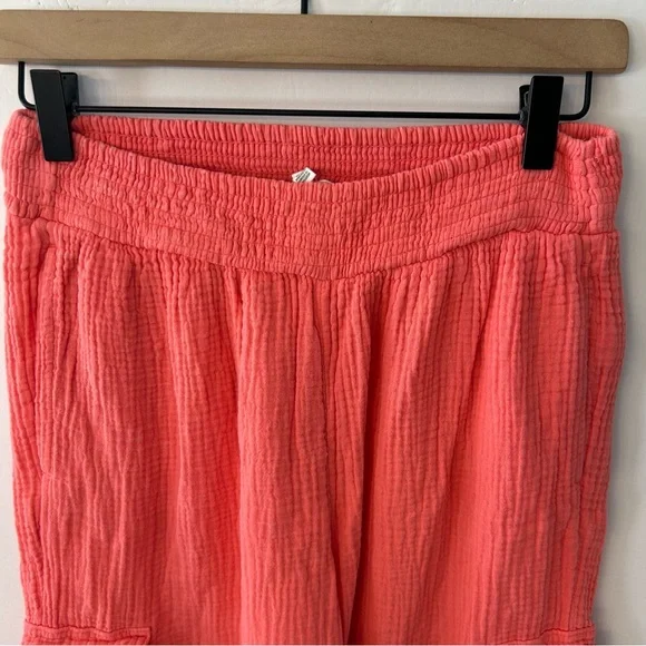 Aerie Women’s Haute Coral Gauzy High Waisted Cargo Pants, Size XS - Picture 8 of 13